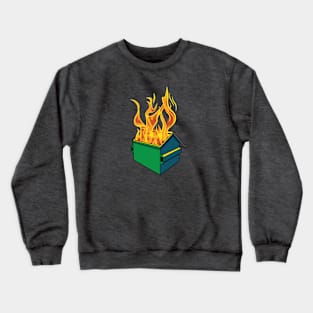 Dumpster Fire Crewneck Sweatshirt